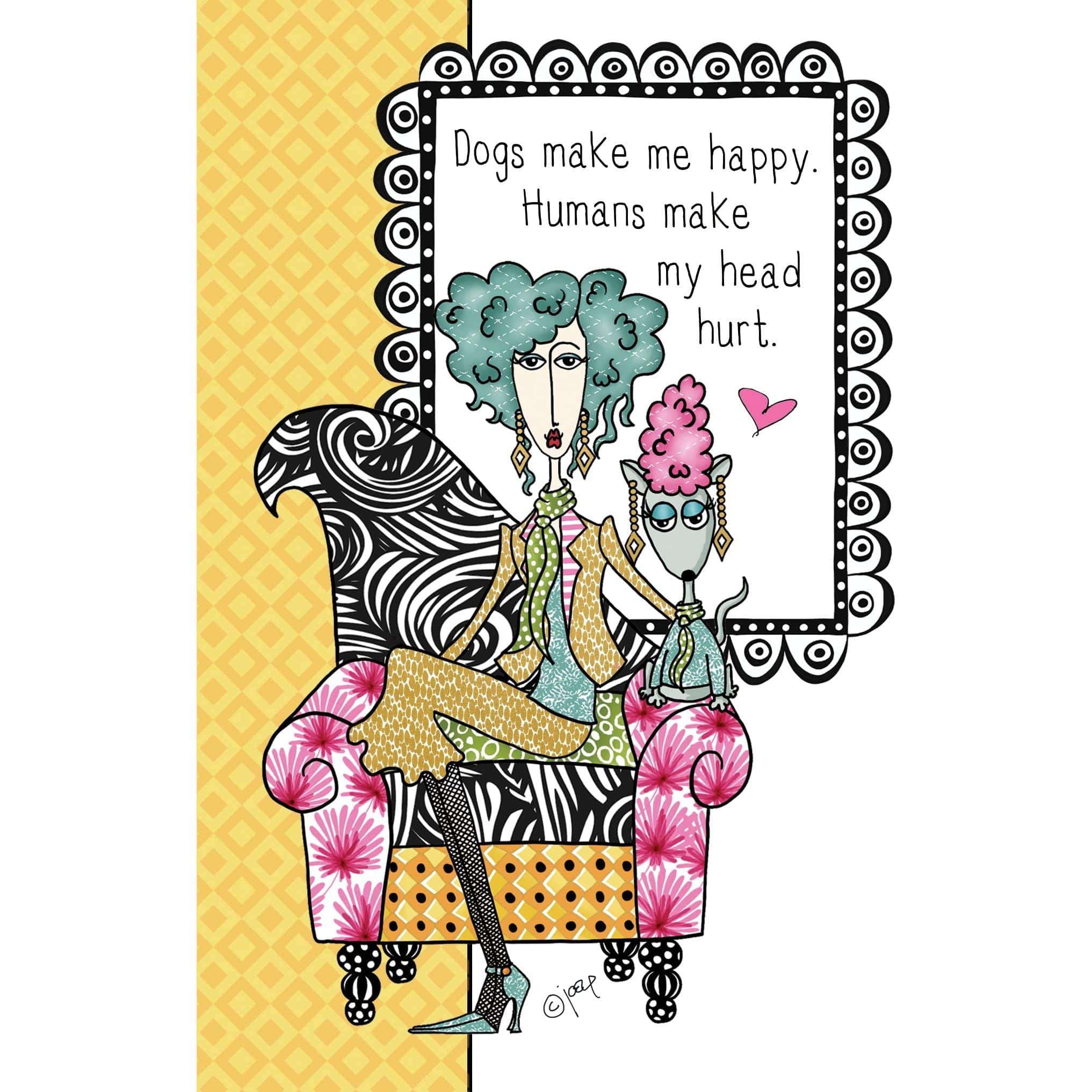 Make Me Happy Birthday Card by Pictura featuring a colorful, cheerful design with playful illustrations for celebrating birthdays.